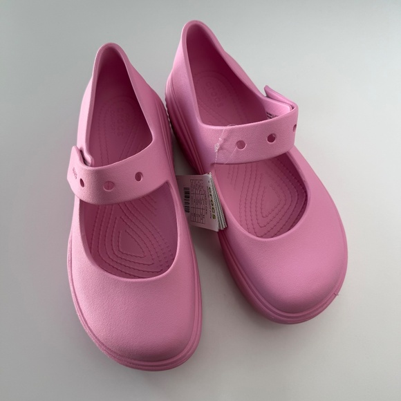 NWT Crocs Stomp Mary Jane Pink size 8 - Picture 3 of 10